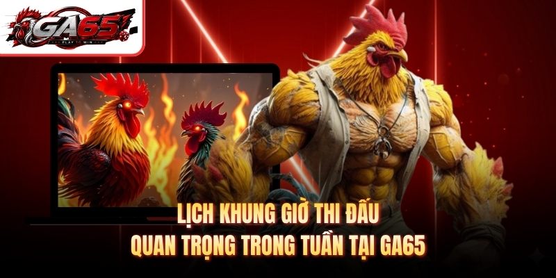 Lịch khung giờ thi đấu quan trọng trong tuần tại GA65